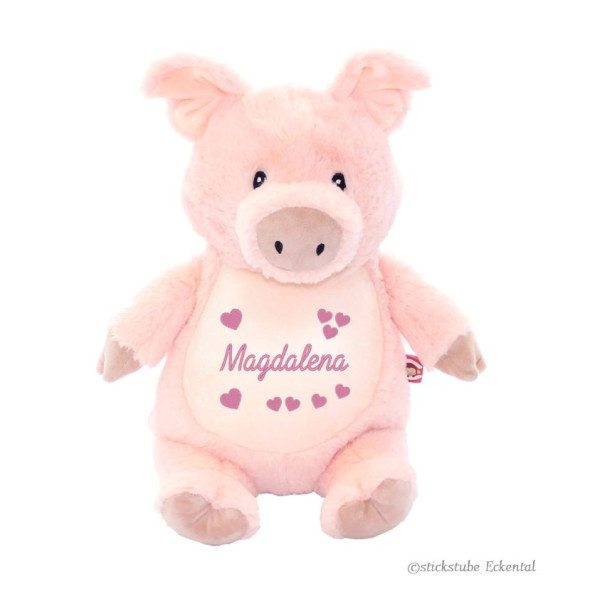 Schwein Stofftier mit Namen